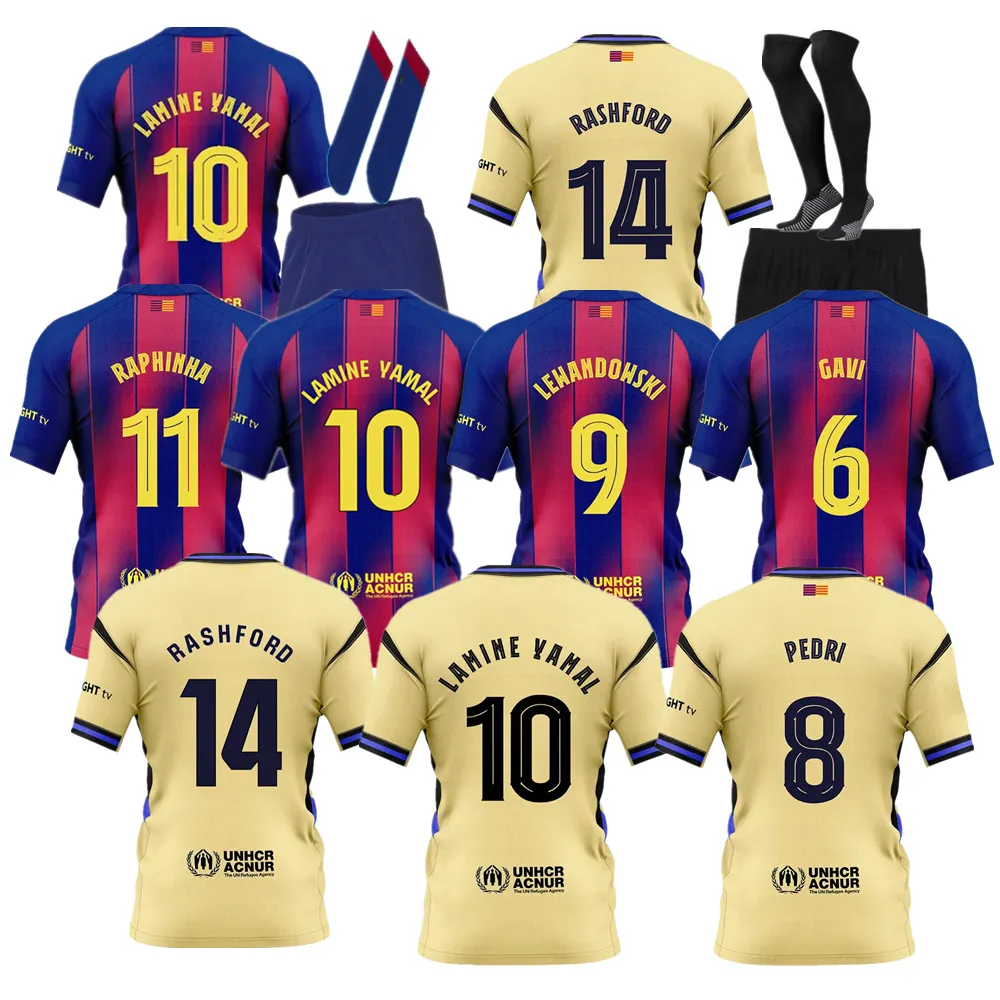24 25 26 BarcelonaES Jersey RAPHINHA LAMINE YAMAL Soccer Jerseys