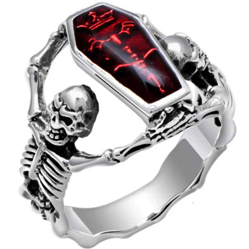 Vampire Rings Men HOT Thai Silver Vampire Bat Skull Mens Style Ring Sterling Silver ...
