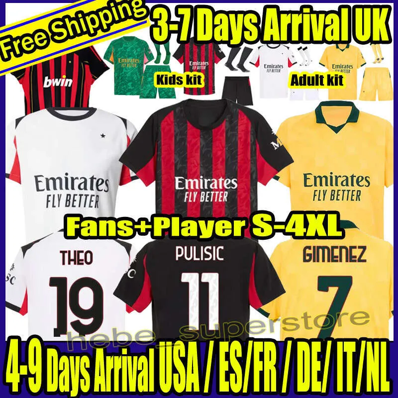 S 4XL 25 26 AC Soccer Jerseys MODRIC BRANCA GIMENEZ 2025 2026