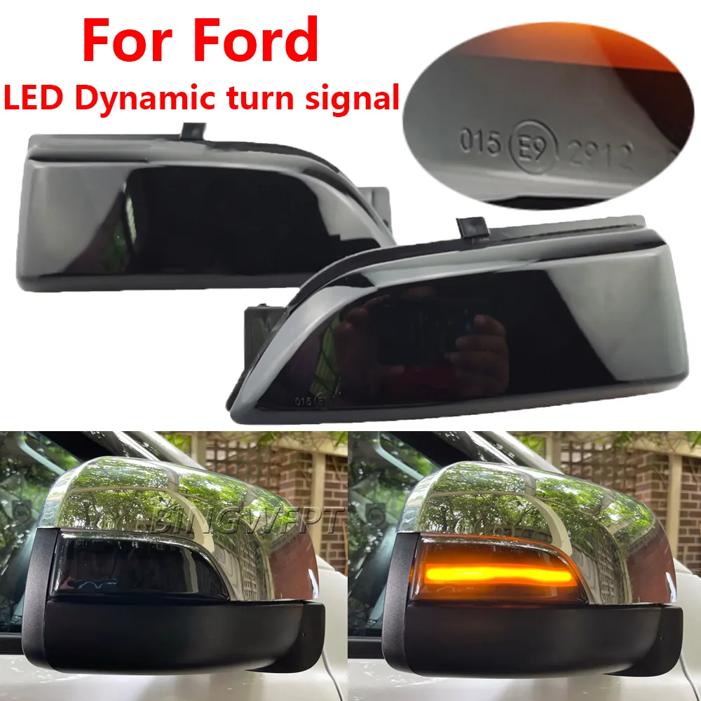 JOGON Dynamic LED Turn Signal Mirror Lights For Ford Everest & Ranger T6 Raptor Wildtrak