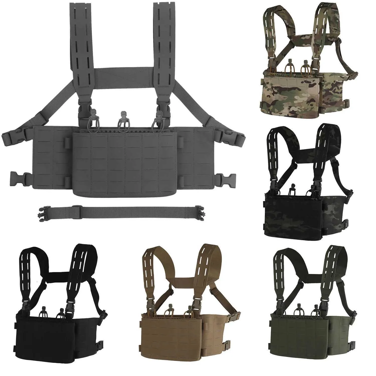Modular Chest Rig V1 With Rifle 5.56 Triple Magazine... From Eilika103 ...