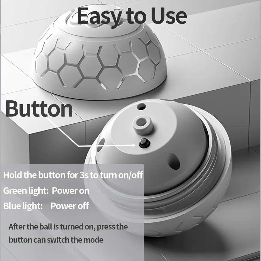 Smart Interactive Bouncing Toy Ball For Cats With Rgb Lights_voghion.com
