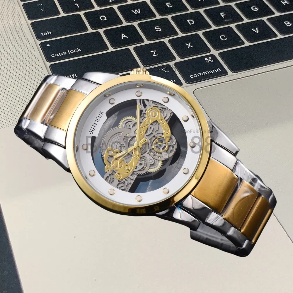 BUREI Orologio Da Uomo Orologio Da Polso Al Quarzo Analogico Minimalista Con Quadrante Nero Ultra Sottile