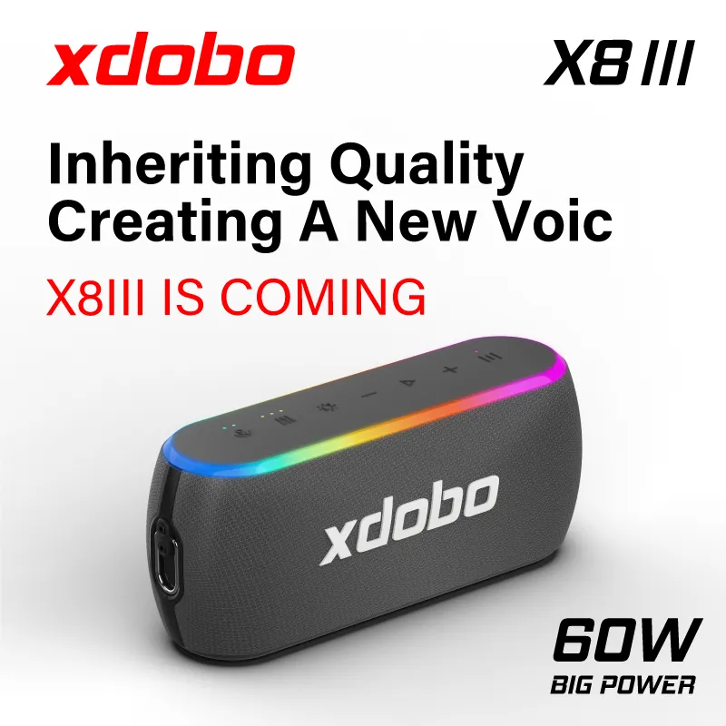 Xdobo X8 Iii Wireless Bluetooth Speaker 60w Rgb Led Stereo Sound_voghion.com