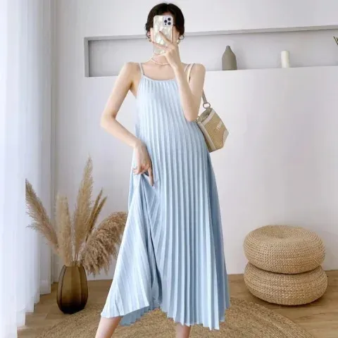 light blue mesh dress Beverley Baby Blue Mesh Maxi Dress - US 12 main image 0