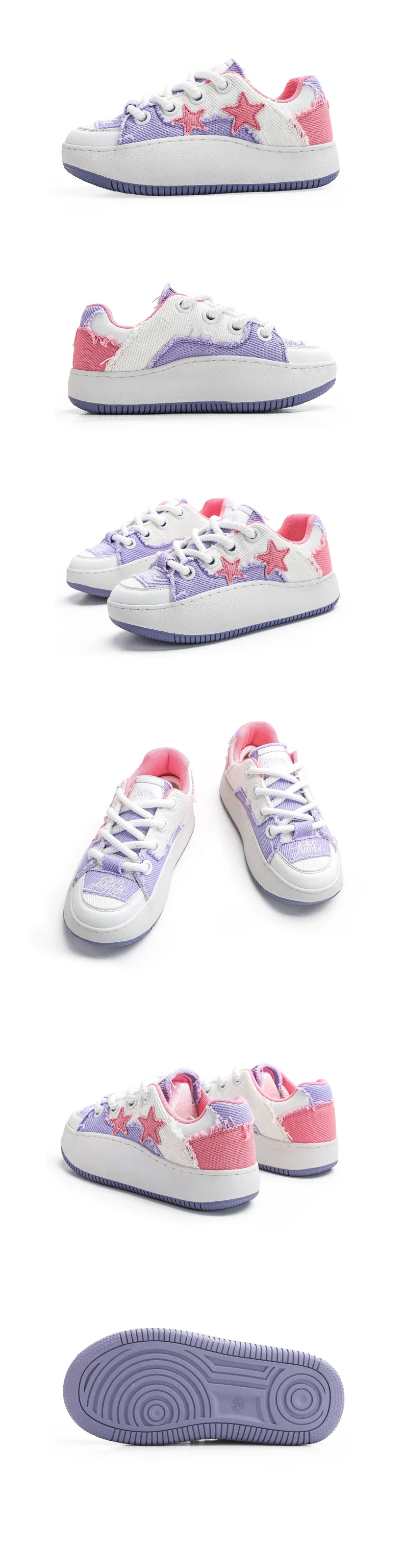 Jifffly Women's Skateboard Summer 2025, Versatile Casual Canvas For Women, Retro Star Shoes_voghion.com