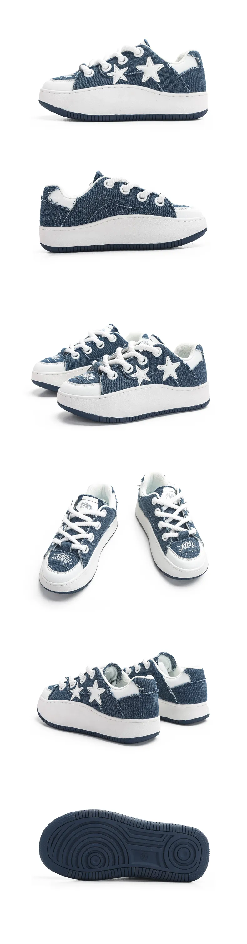 Jifffly Women's Skateboard Summer 2025, Versatile Casual Canvas For Women, Retro Star Shoes_voghion.com