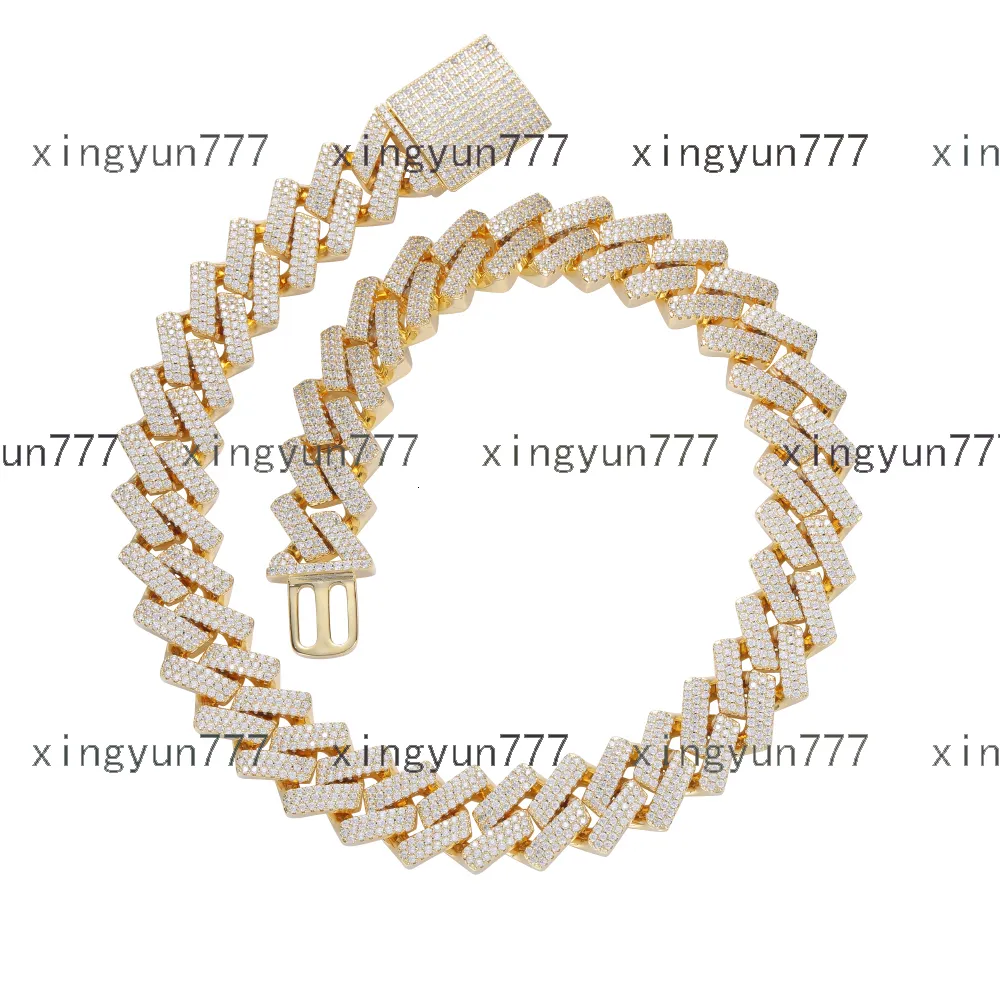 20 Mm Catena Di Collegamento Cubano Uomini Ghiacciati Collana