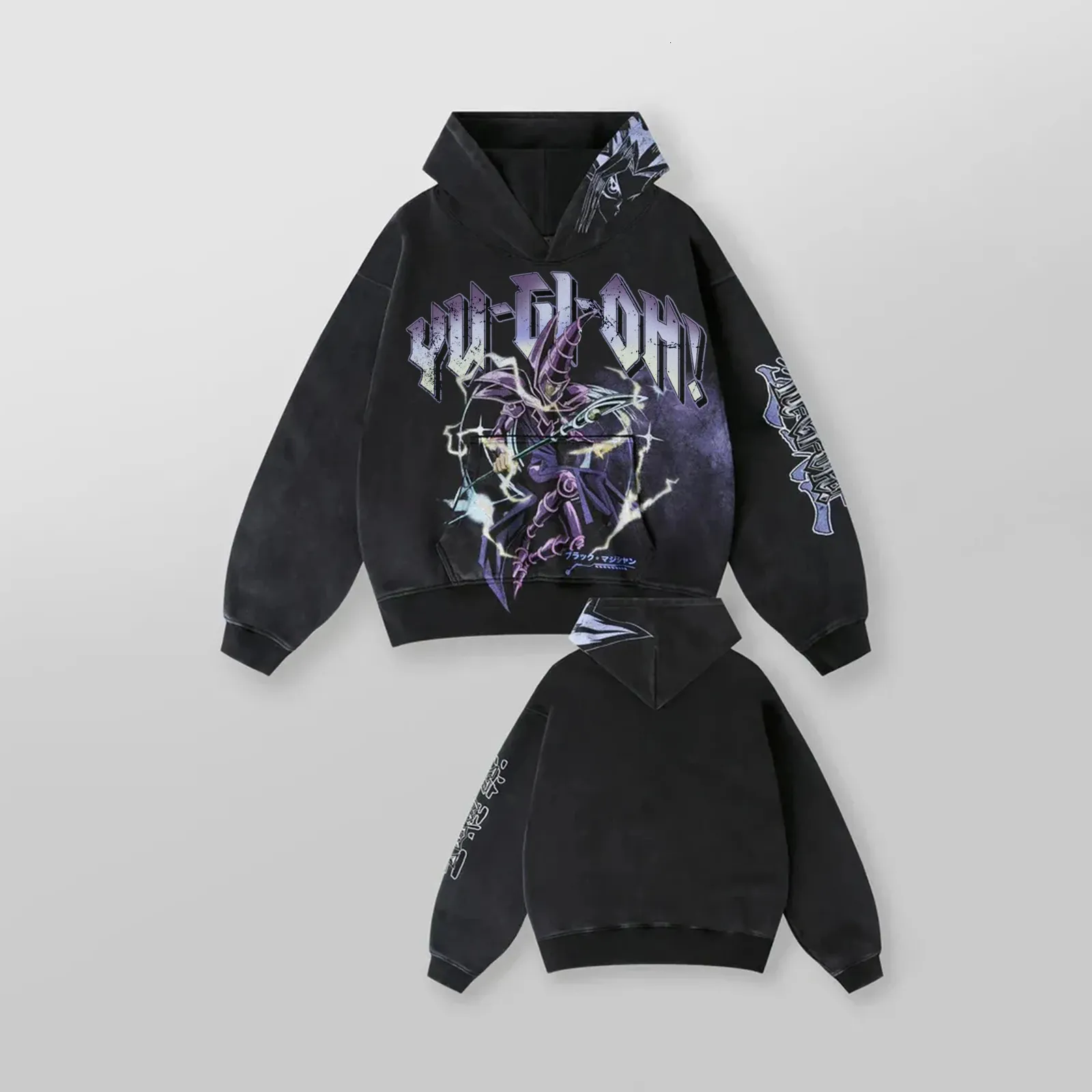 Blue Eyes White Dragon Graphic Hoodie Men Sport Sweatshirt Tops 