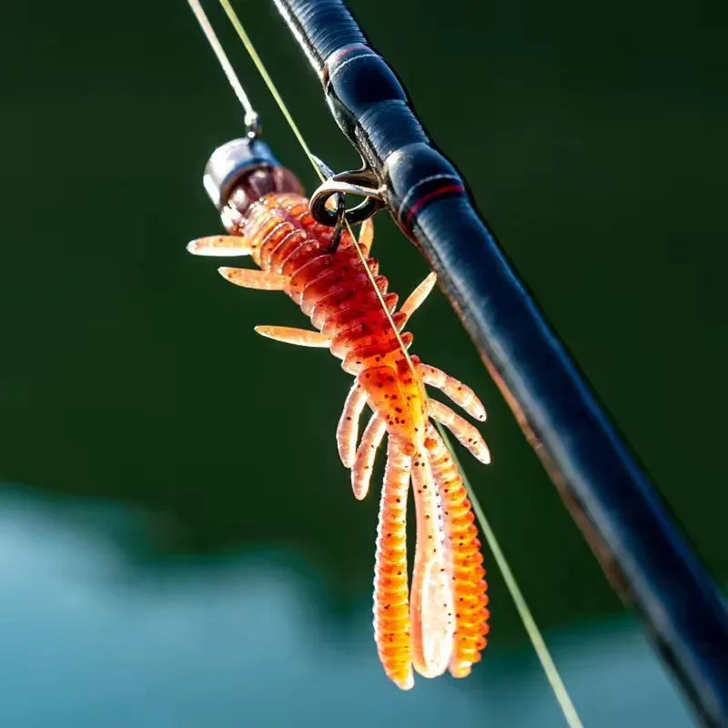 Floating Soft Shrimp Fishing Bait NED Rig Wobblers... 