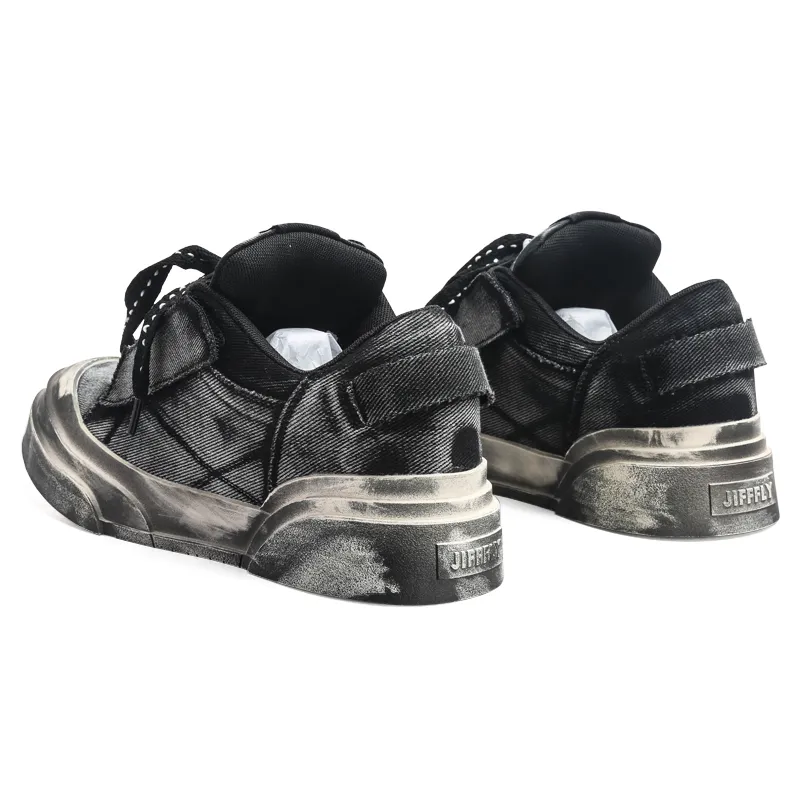 Jifffly Men's 2025 Summer New Retro Worn-out Skate Couple Versatile High-value Sports Shoes_voghion.com