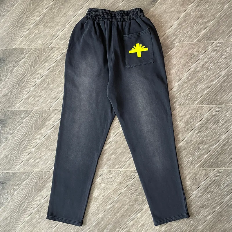 Blue Rapper Sweatpants Washed Blue Pants Men Woman Hip Hop Streetwear... From Dongguan_ss, $62 ...