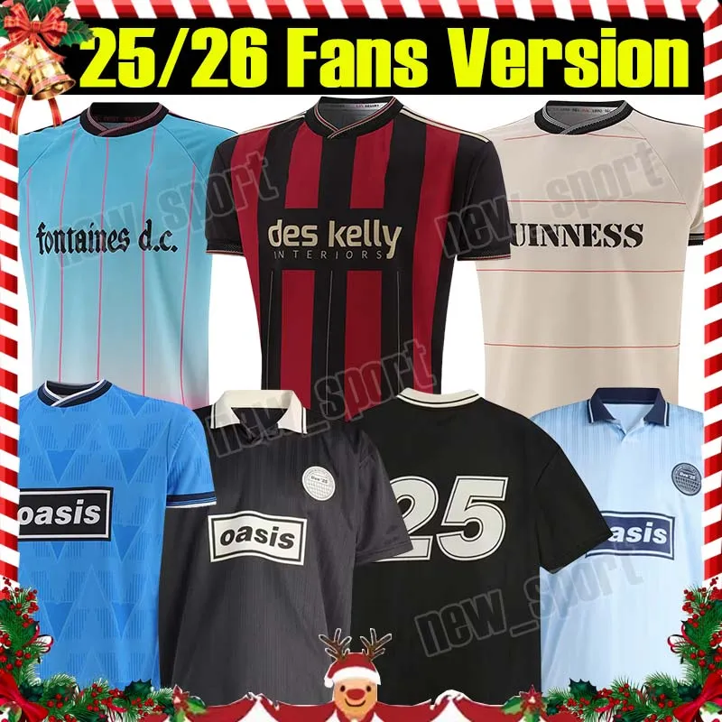 Oasis Jersey Jacquard Soccer Jersey Black 25/26 Tour, Oasis Live