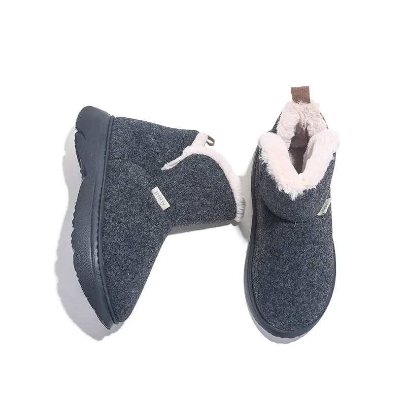 Jifffly 2025 New Fashionable Multi Functional Thickened Warm Short With Fur Lining Winter Snow Designer Shoes Leather_voghion.com