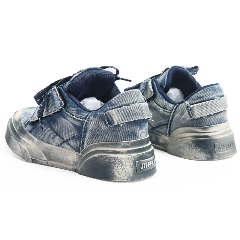 Jifffly Men's 2025 Summer New Retro Worn-out Skate Couple Versatile High-value Sports Shoes_voghion.com