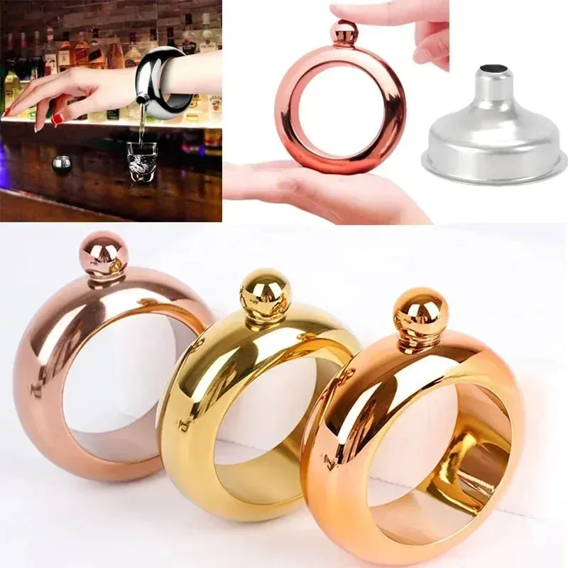 Stainless Steel Colour Bangle Jug 35oz Whiskey Hip... From Anylustore ...