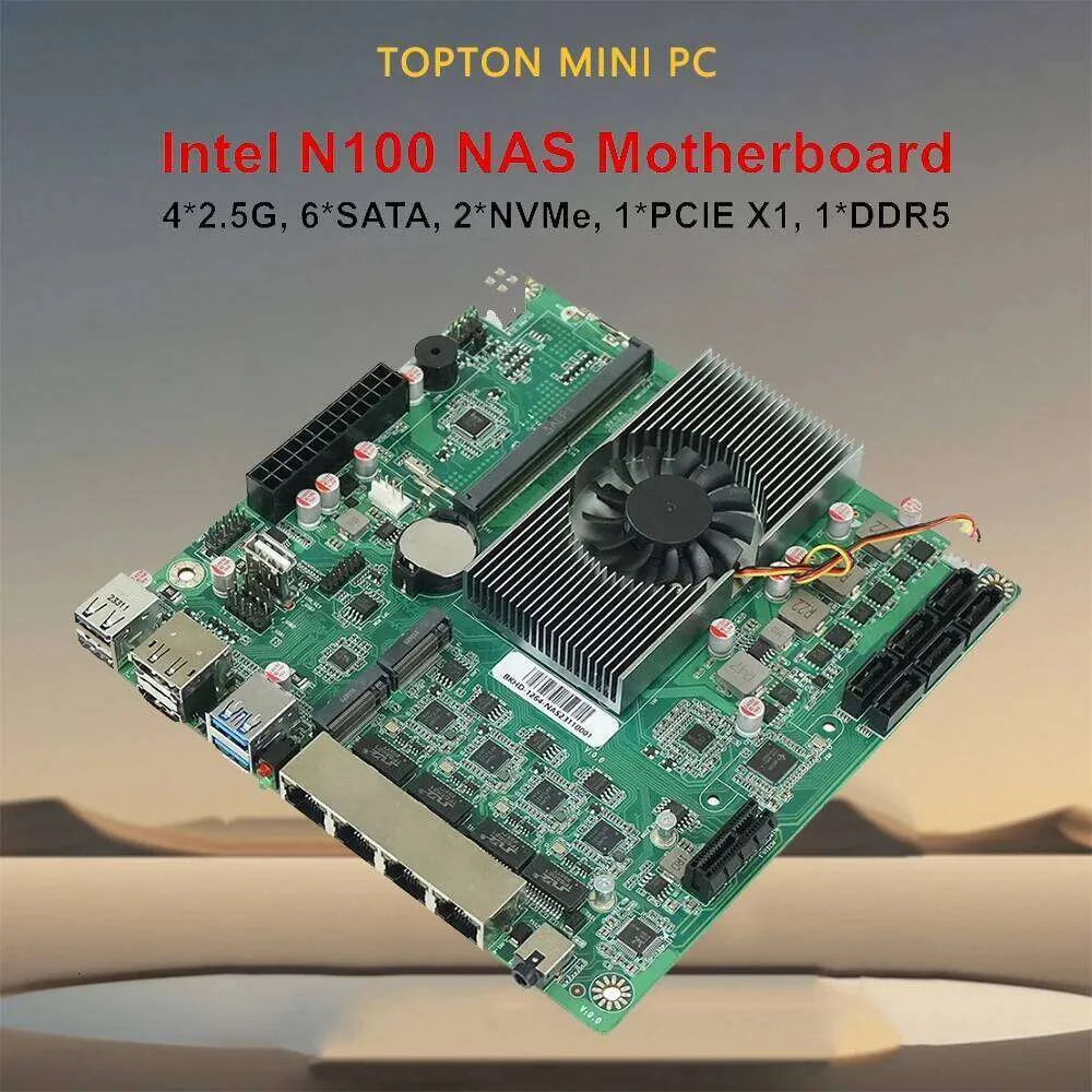 Topton Router Ssd Topton Mini ITX NAS Motherboard 6 Bay Intel N150 1*PCIEx4 2*Intel I226 ...