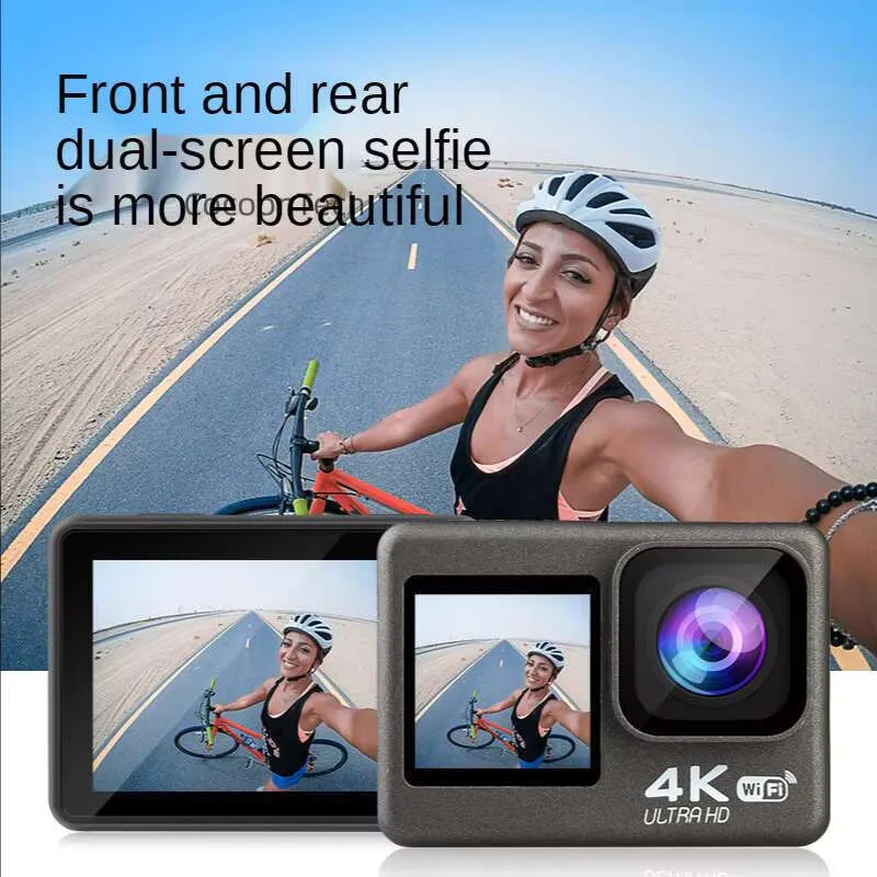 2-inch dual screen 4K WiFi waterproof sports action camera with 360 ...