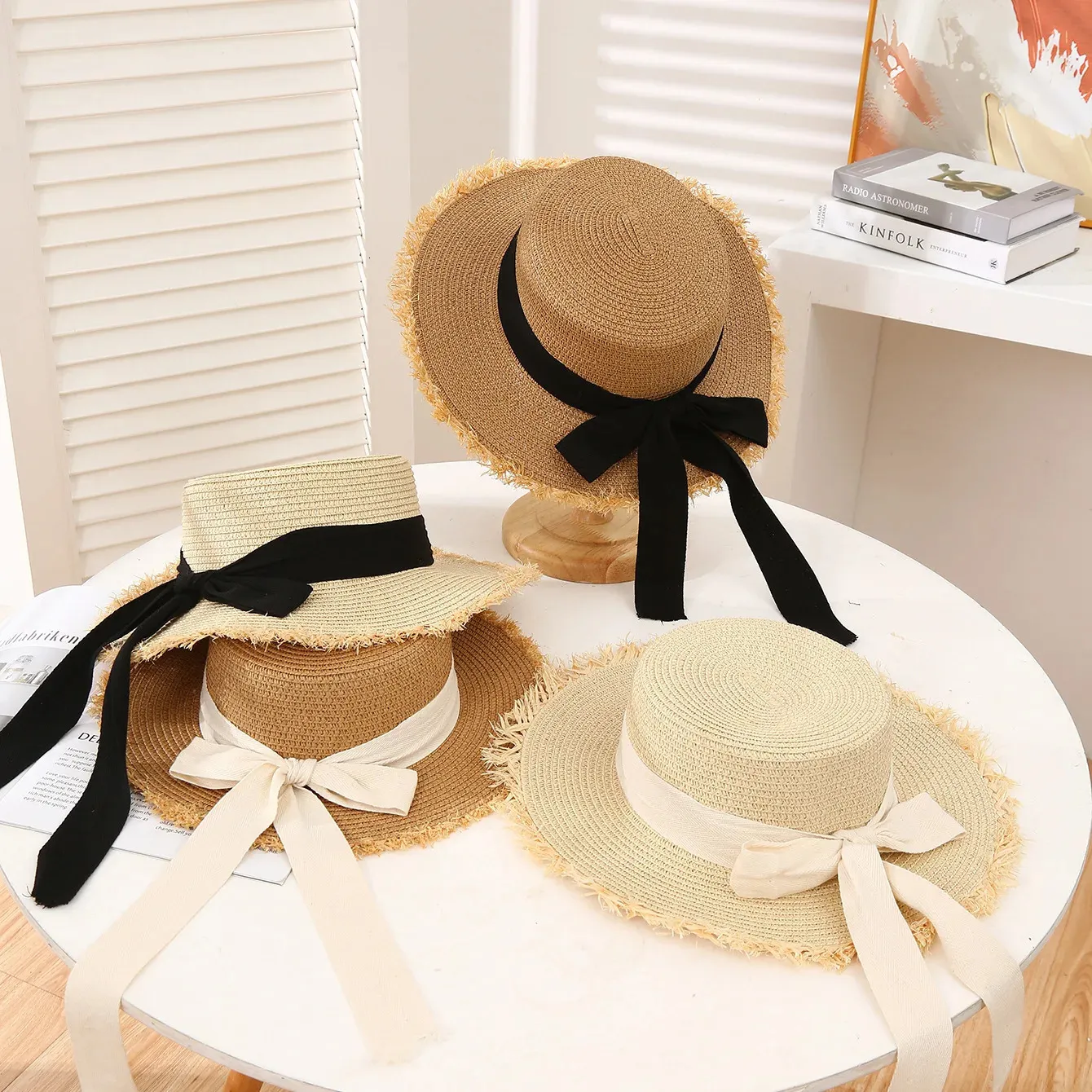 Chapeau De Paille Panama – Bord 7 Cm, Taille M (56-58 Cm), 22 Couleurs, Idéal été Et Plage