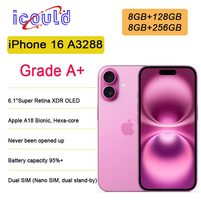 Apple IPhone 16 A3288 CH Dual SIM Smartphone IOS... From Icould0215 ...