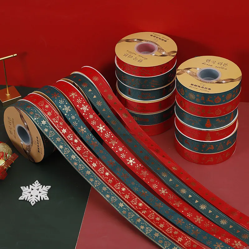 22mm Grosgrain Printed Ribbon 50 Yards Roll Double Face Polyester ...