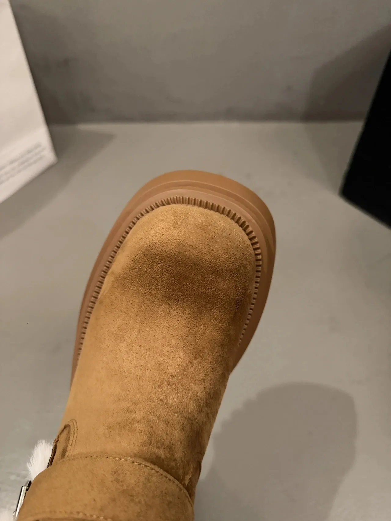 Women Snow Flats Platform Woman Warm Plush High Winter Trend Sport Casual Shoes Suede Chelsea Boots Mujer 251027_vogvips.com
