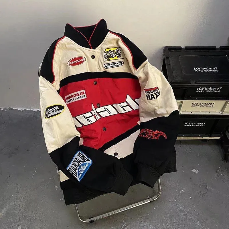 Colorblock Racing Jacket Retro Racing Jacket For Men Colorblock Motorcycle... From Cong00, $19. ...