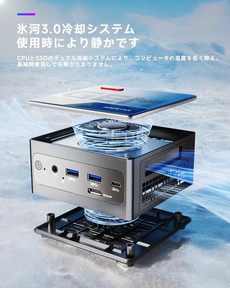 AOOSTAR GEM10 Ryzen 7 7840HS6800H Mini PC with 32GB LPDDR5 and 3