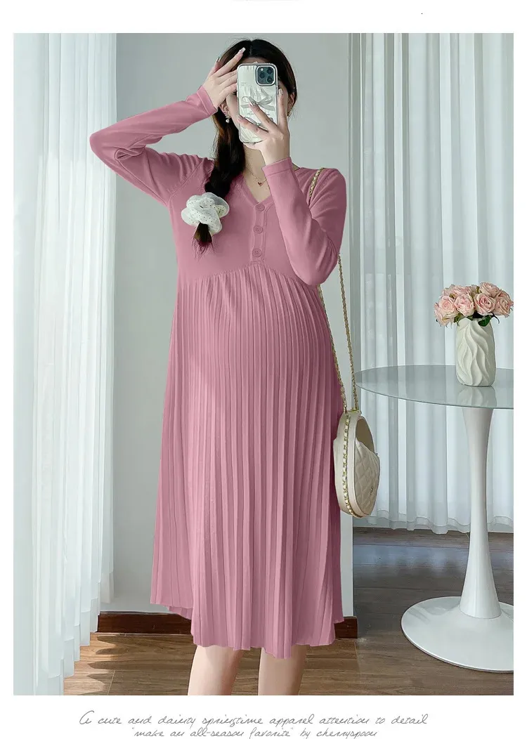 Plus Size Maternity Dress Long Sleeve Knitted Nursing Dress with Button Fly in Natural Color for Autumn and Winter from Dhgate Maternity Dresses - price 60.41 Plus Size Maternity Dress Long Sleeve Knitted Nursing Dress with Button Fly in Natural Color for Autumn and Winter from Dhgate Maternity Dresses - price 60.41