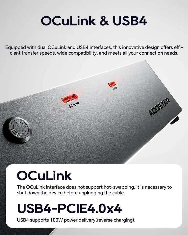 AOOSTAR AG02 EGPU ドック 800W 電源、OCuLink USB4を￥48,460 | DHgate