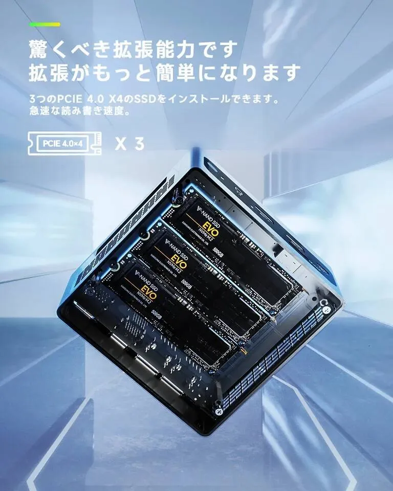 AOOSTAR GEM10 Ryzen 7 7840HS6800H Mini PC with 32GB LPDDR5 and 3