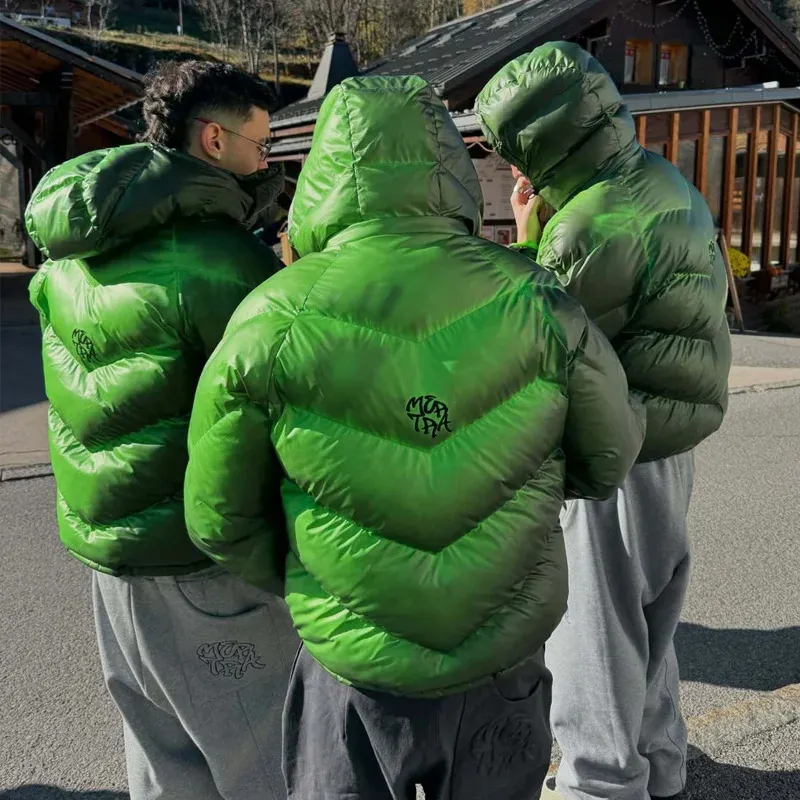 Mertra Heat Reactive Down Jackets Detachable Hooded Warm Coat For