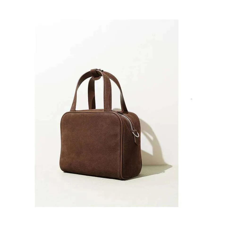 Schoudertas bowling voor dames van echt leer en suède retro stijl_voghion.com