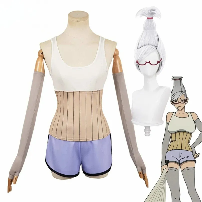 Parrucca Cosplay Seiko Ayase - Capelli Corti Grigio Argento Per Feste E