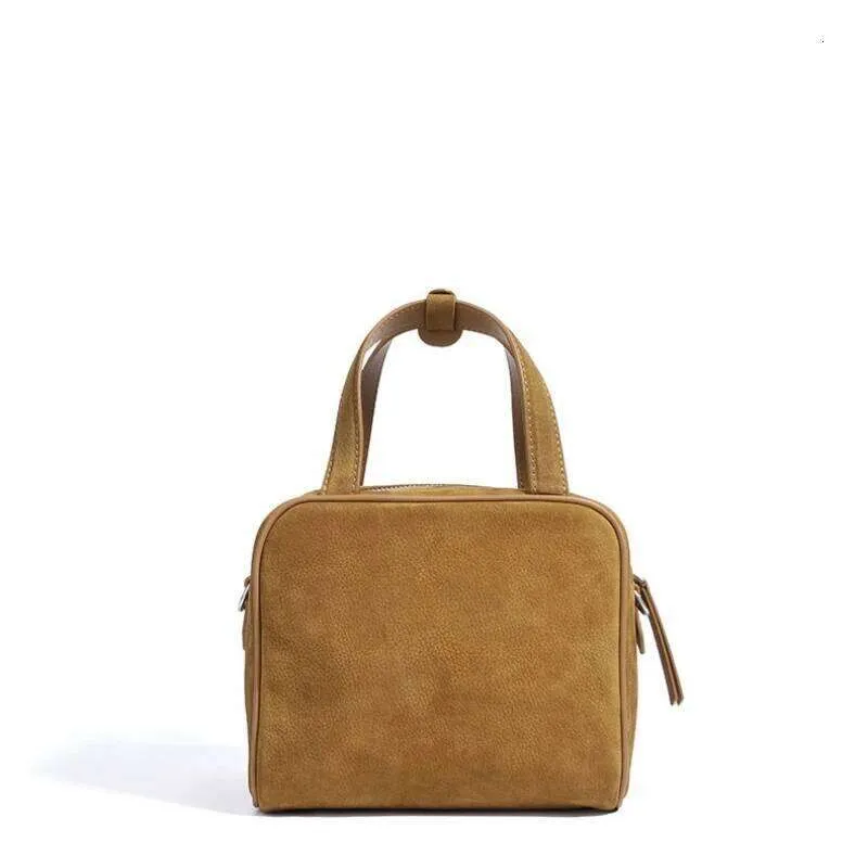 Retro dameshandtas van mat leer, geschikt voor bowlen, suède, dagelijks gebruik, casual kleine damestas._voghion.com