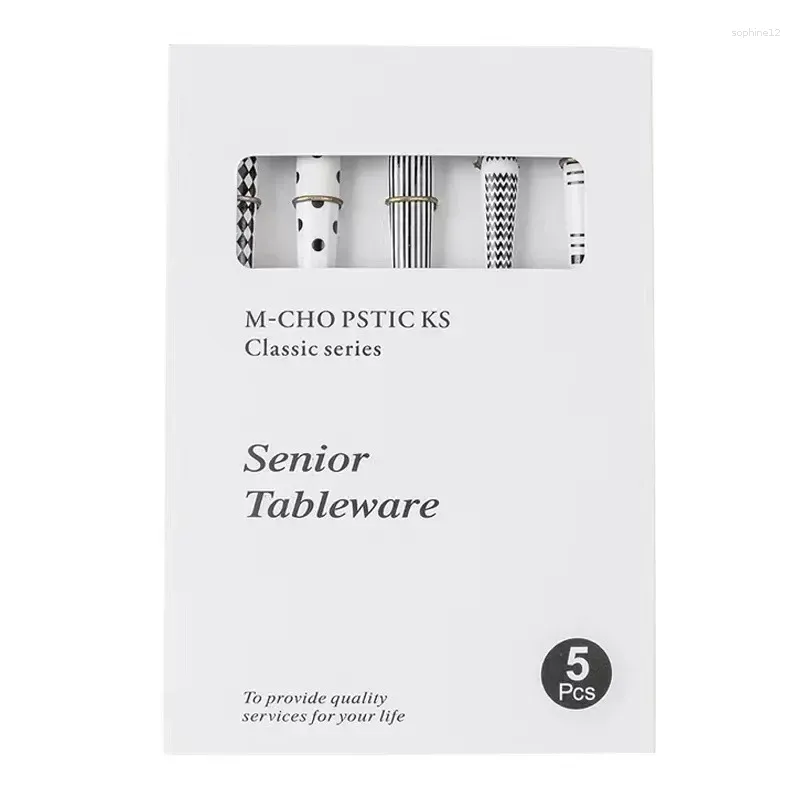 Nordic Dessert Set - Ceramic Handle|5-Pc Tea Cutlery_voghion.com