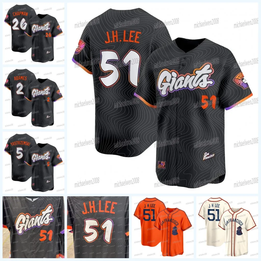 Save Big on Bulk San Francisco Giants City Connect Jersey 51 Jung Hoo Lee  San Francisco Giant 2025 City Connect Jersey Mike Yastrzemski Logan Webb