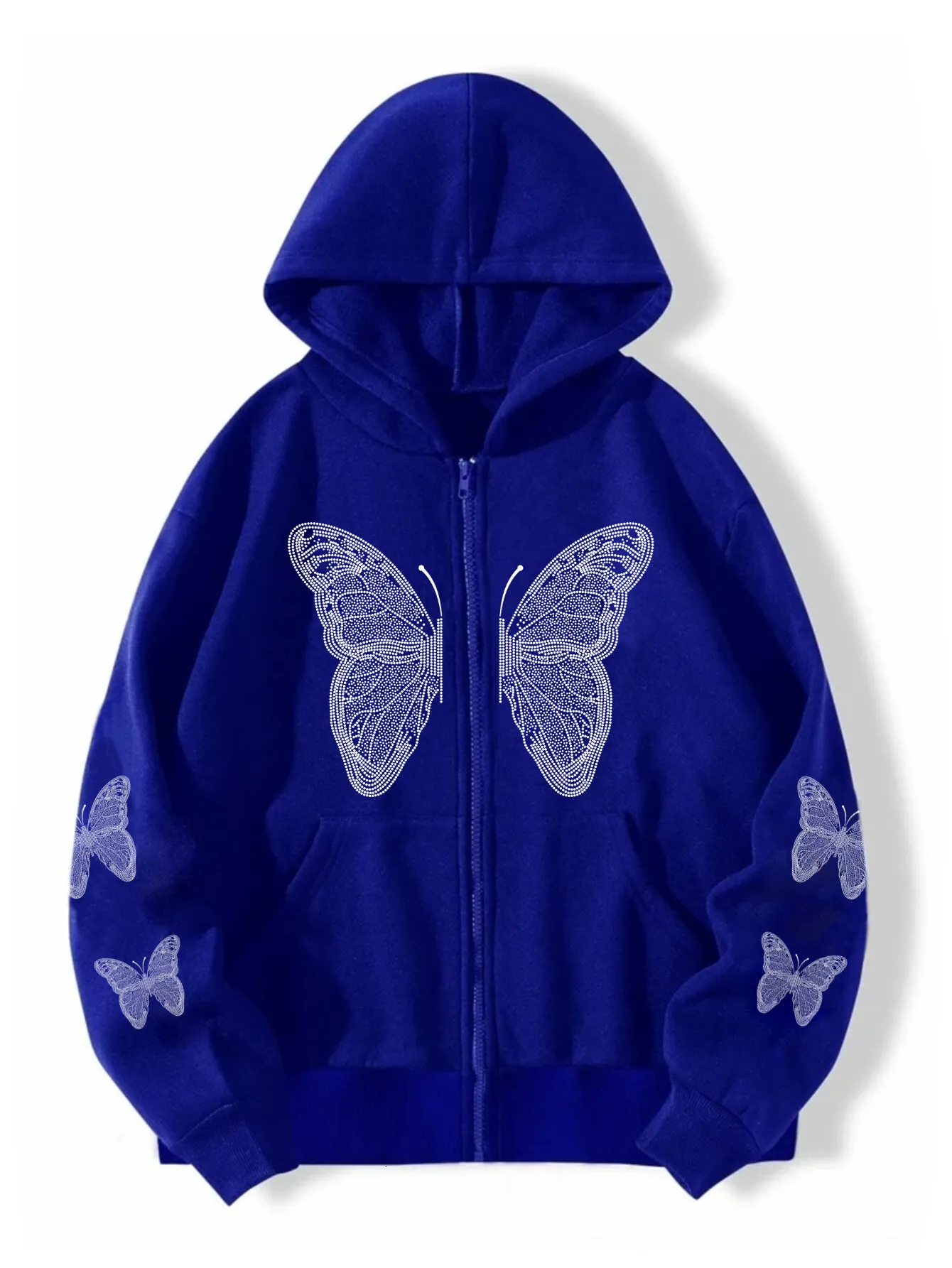 トップス X-girl BUTTERFLY ZIP UP HOODIE X-girl - BUTTERFLY ZIP UP HOODIE / ブラック | Tempt