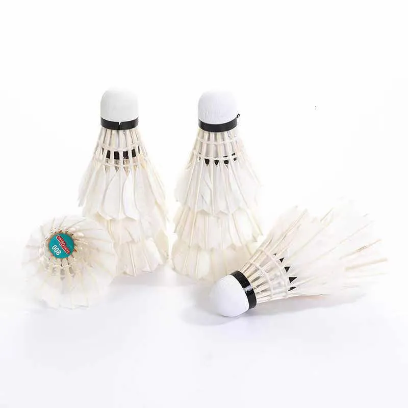 Volant De Badminton Professionnel En Plumes Blanches – Lot De 12 Navettes Durables Pour Entraînement Intérieur/extérieur
