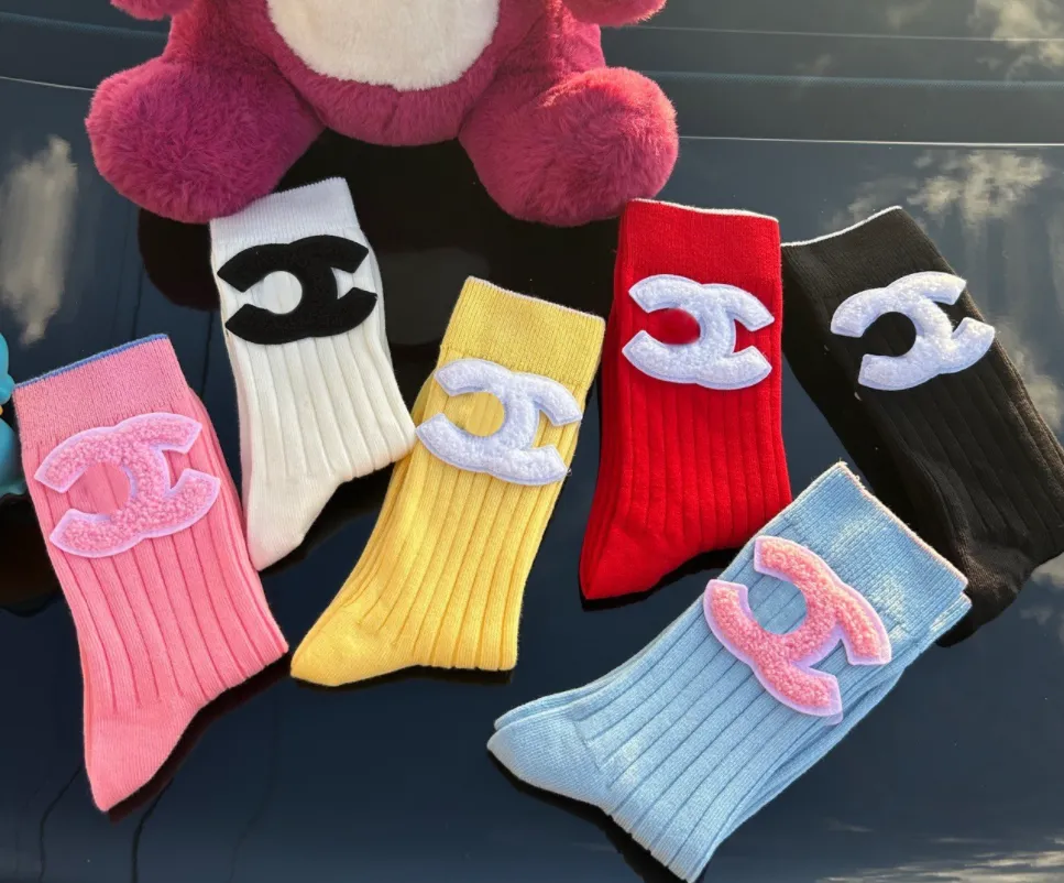 Designer Multicolor Cotton Letter Socks   Striped... 