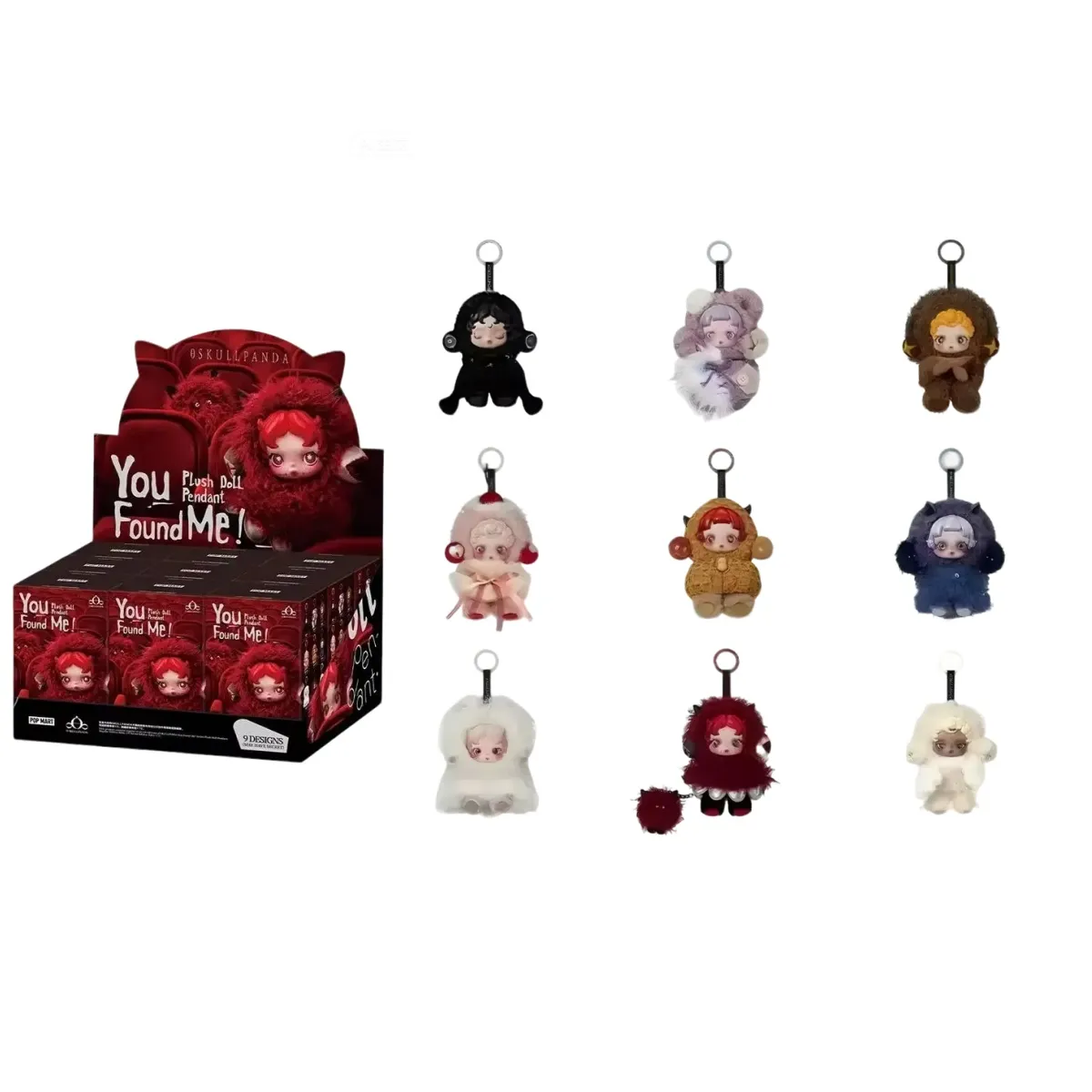 9 Unids / Set Skullpanda You Found Me Series Caja De 27,45