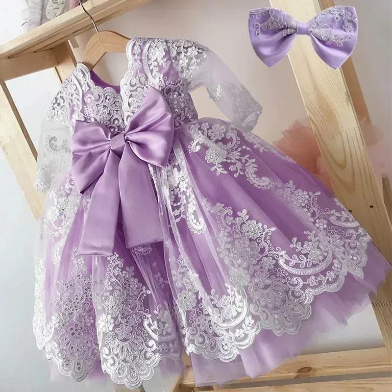 long sleeve first birthday dress Girls Birthday Dress Pink and Silver Long Sleeve Squishy Cheeks