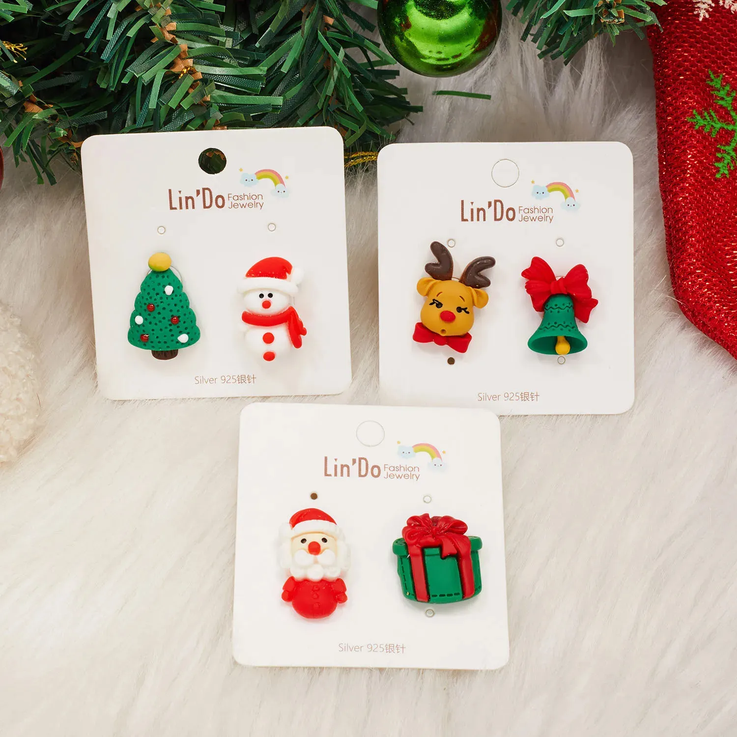 Orecchini a forma di stella con albero di Natale in alpaca e pupazzo di neve, in acrilico, colori vivaci acquista in modo economico - spedizione gratuita, recensioni reali con foto