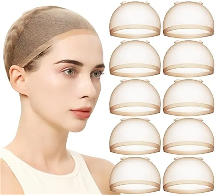 34% OFF – New Sheer Stocking Cap Super Thin HD Wig Cap – Custom Nude, Breathable & Slip‑Proof