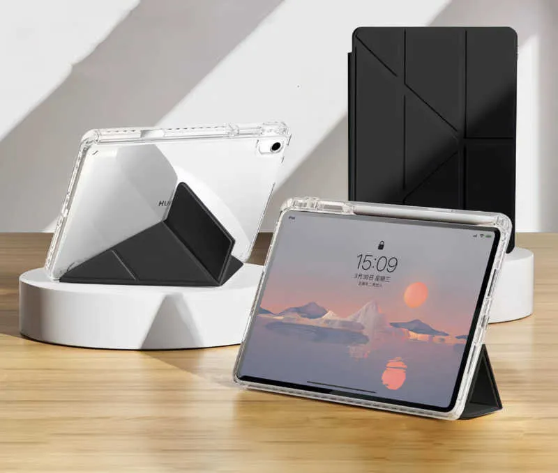 MoKo 9-11 Custodia Protettiva in Poliestere con Scomparti per tablet per iPad Air M2 2024, iPad Pro 11 M4 2024, iPad Air 5/4/3/2/1, iPad 10a/9/8/7 Gen 10,2, Galaxy Tab S9 11 2023, Nero & Grigio