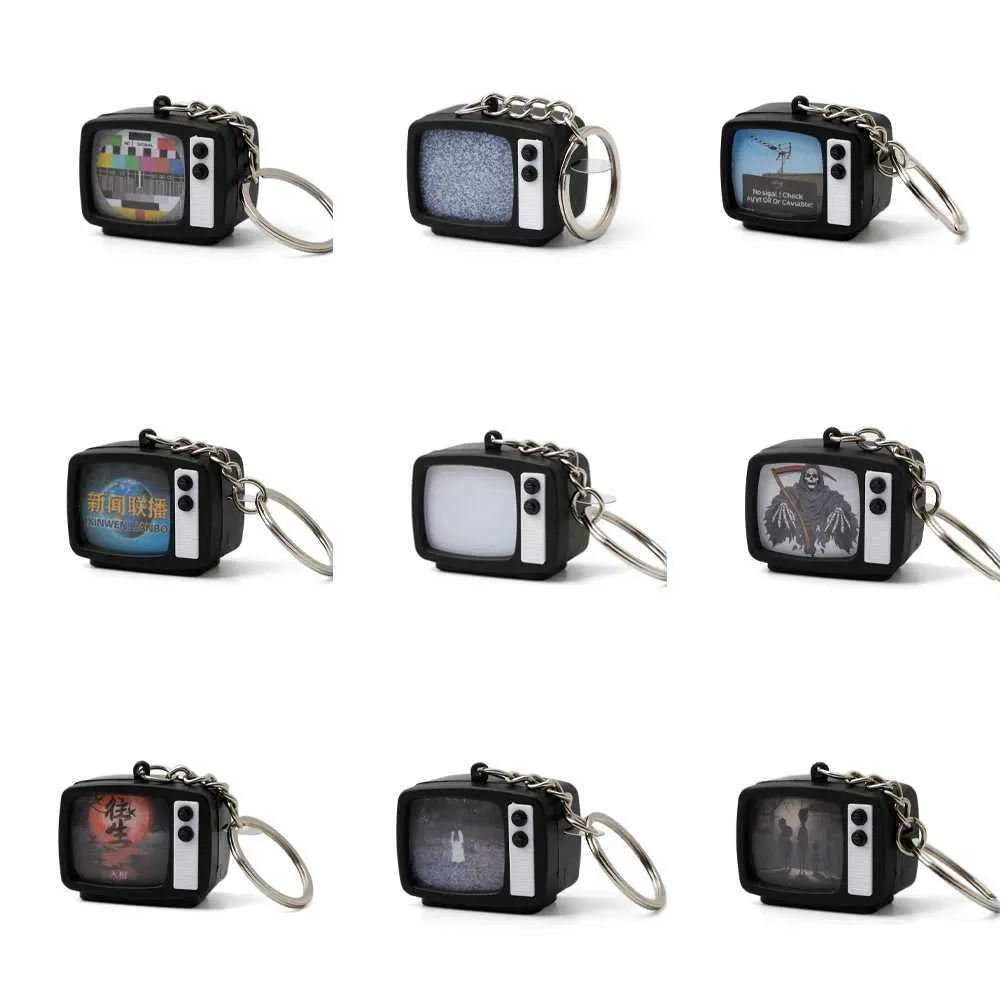 Mini Channel Lock Keychain Retro TV Keyfinder Keychain With Customized Screen Pattern And LED ...