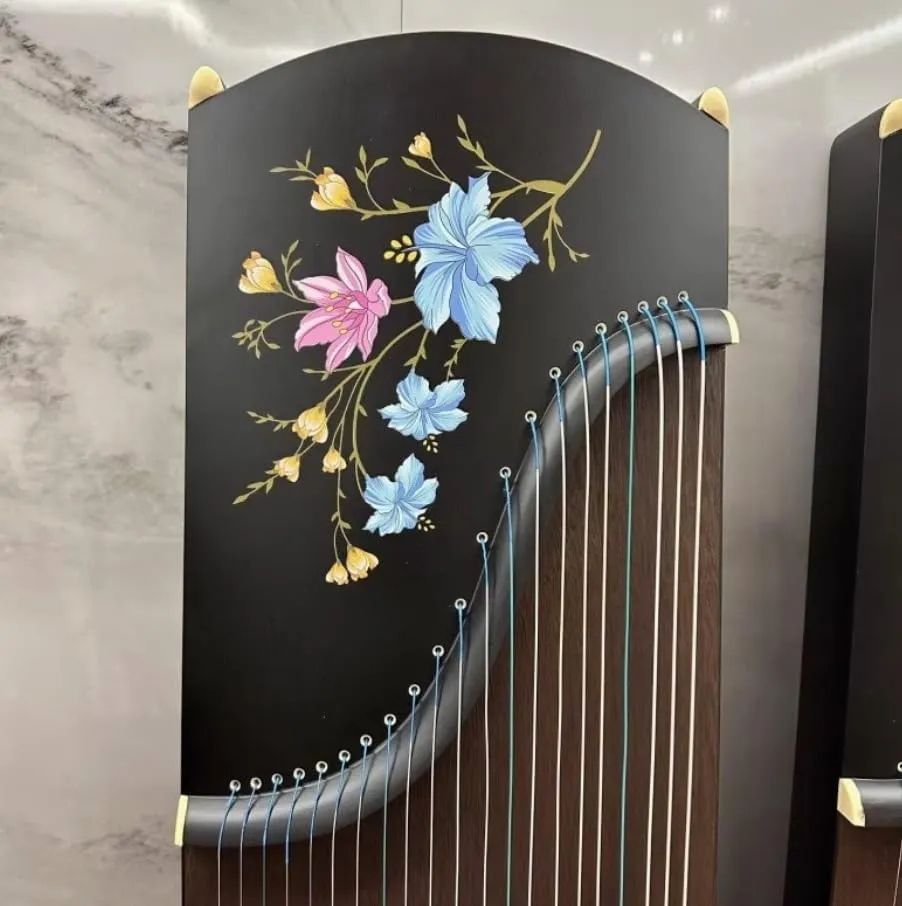 21弦 163cm guzheng 中国ウォーターフロントフラワー 中国古筝 21弦 約