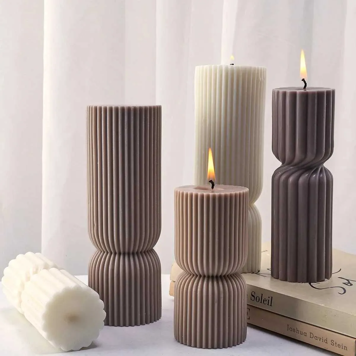 Stampo in silicone a forma di cuore con base per candele, 3D, per sapone fatto a mano, decorazioni per torte