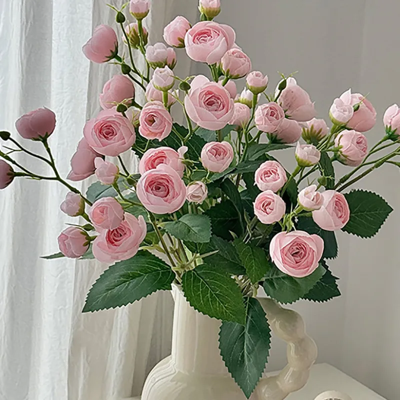 10 Teste Di Rose Rosse In Seta – Fiori Artificiali Per Bouquet Matrimonio, Casa E Festa