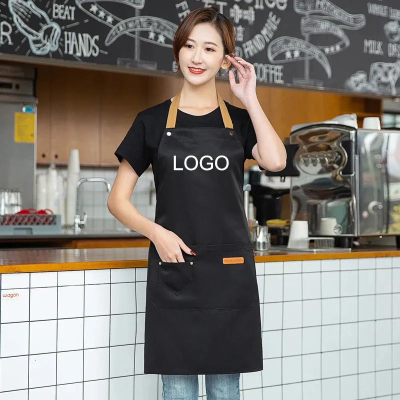 Grembiule Catering Grembiuli Chef Macchia Servire Grigliare Caffè - Foto 7